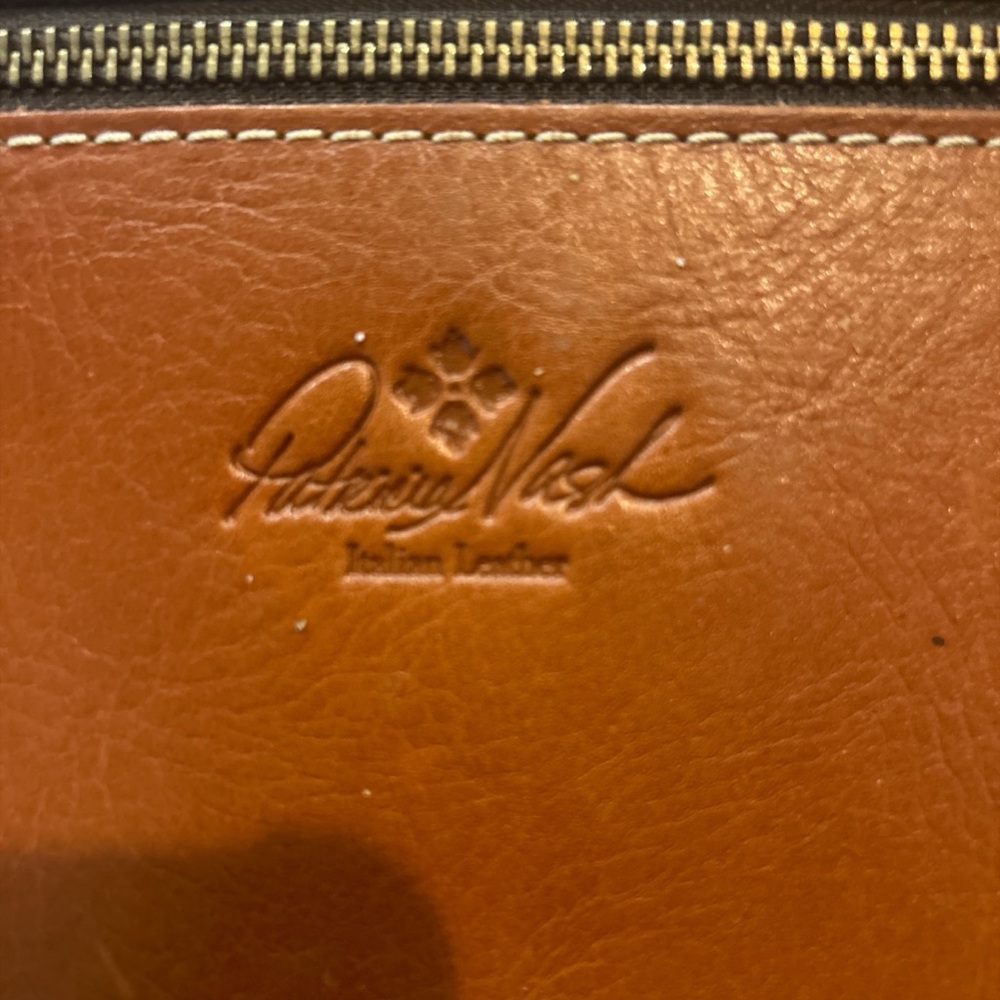 PATRICIA NASH Heritage Tan Leather Pouch Clutch - Picture 3 of 5